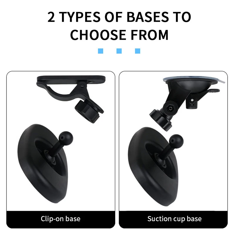 SEAMETAL-espejo convexo gran angular para Interior de coche, ventosa/Clip de 360 grados, espejo retrovisor de observación de fila trasera para bebé