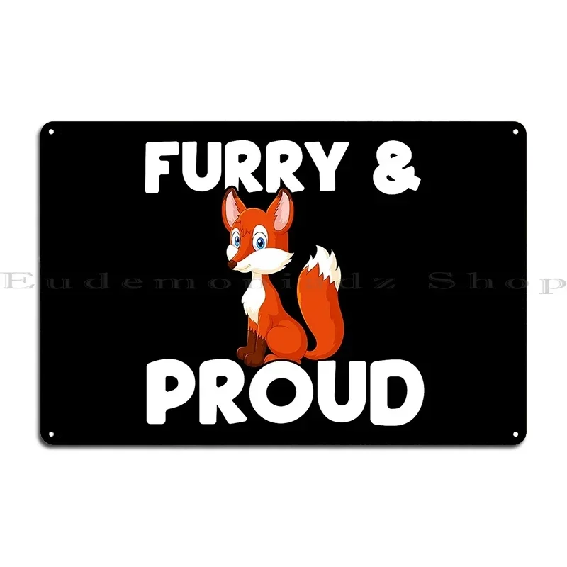 Furry And Proud Metal Plaque Designing Garage Plaques Wall Decor Cinema Cinema Tin Sign Poster