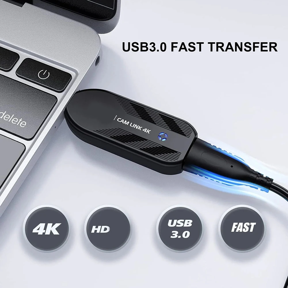 *ONE DAY HDMI-Compatible Video Capture Card PC Live Streaming Recording Via DSLR Camcorder Action Camera 1080p 4K 30FPS USB 3.0