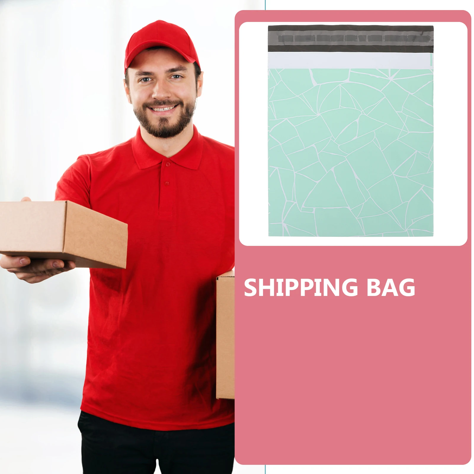 

100pcs Large Mailing Bags Printed Shipping Thickened Mailers Self Sealing Pouches for Documents