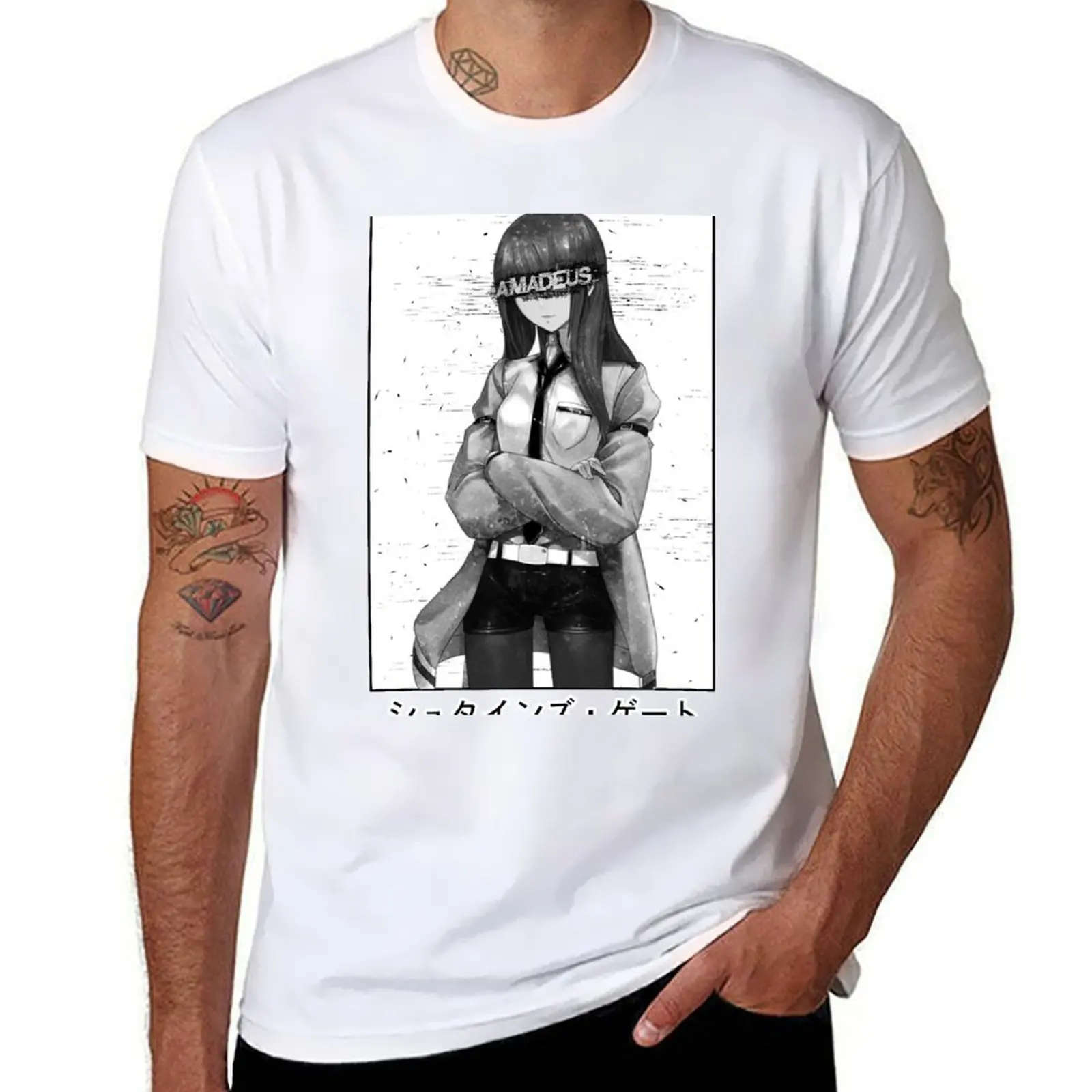 

Steins Gate T-Shirt man t shirts graphic funny t shirts cotton T-Shirt
