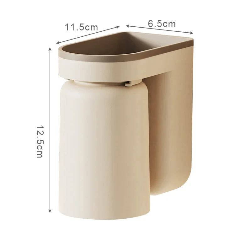 Wall Mounted Toothbrush Toothpaste Storage Holder Couple Mouth Cup Set Shelf Reverse Buckle Type Rack Bathroom Accessories