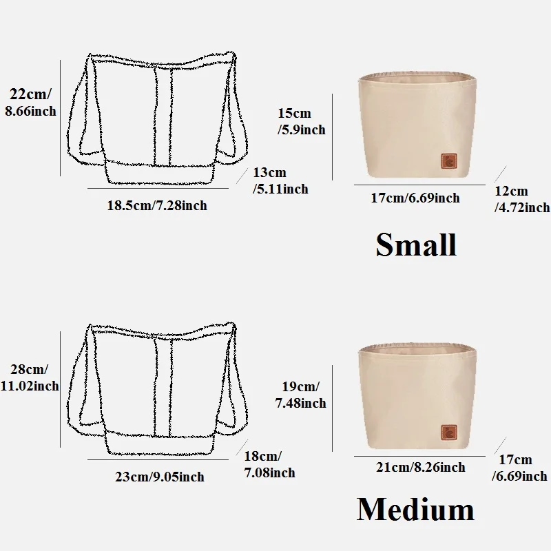 Luxury Handbag Organizer Insert Bucket Bag: Stylish and Functional Bag Organizer