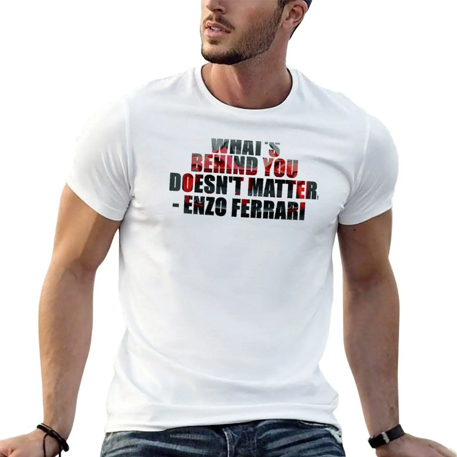 Enzo Philosophy – T-shirt unisexe inspiré d'Enzo, haut de sport à manches courtes, grande taille
