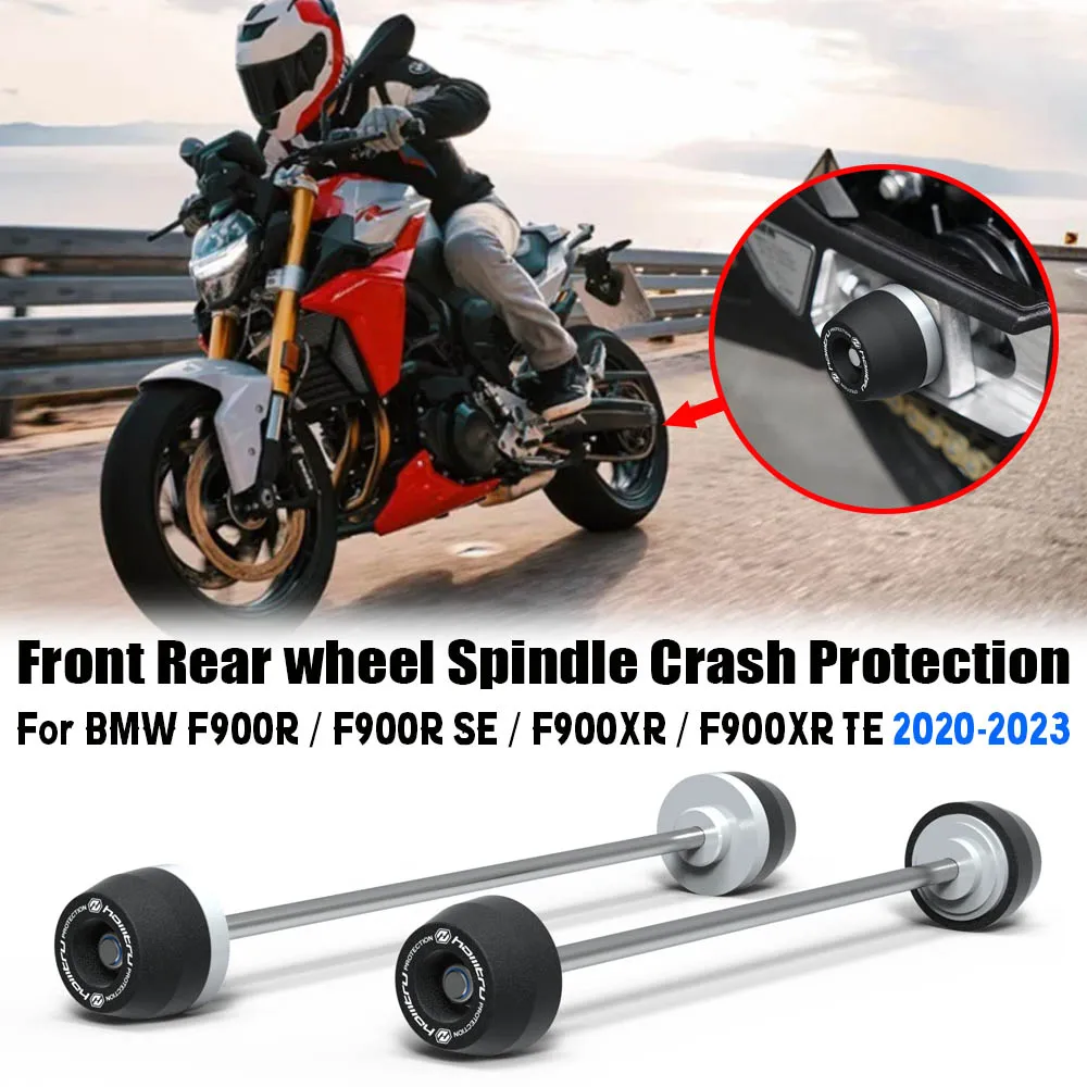

For BMW F900R / F900R SE / F900XR / F900XR TE 2020-2025 Motorcycle Front Rear wheel Spindle Crash Protection