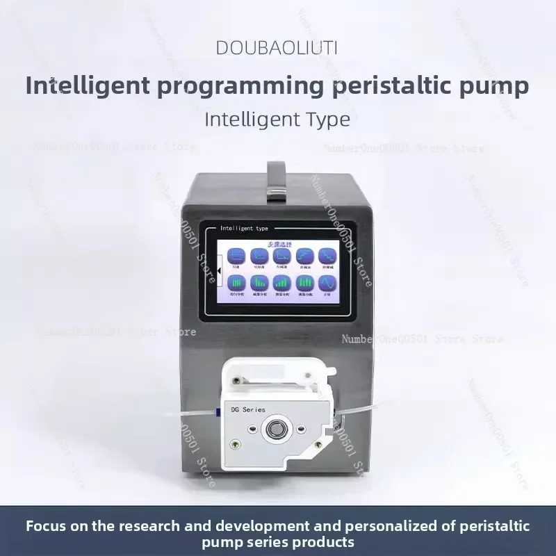 Smart Programmable Peristaltic Pump High Precision Gradient Flow for Microfluidics Lab