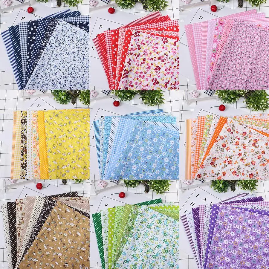 

Pure Cotton Handmade DIY Tablecloth Print Country Sle Curtain Cup Mat Material Accories Fabric for Spring Online S