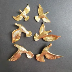 Gold Furniture Handle Drawer Knob Solid Brass Bird Shape Single Large Handles for Cabinet Door Cupboard Wardrobe Pulls