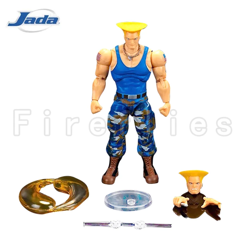 Figurine d'action Jada Toys 6 pouces, 1/12 Ultra Street Fighter II: The Final Challengers Guile, modèle animé en cadeau