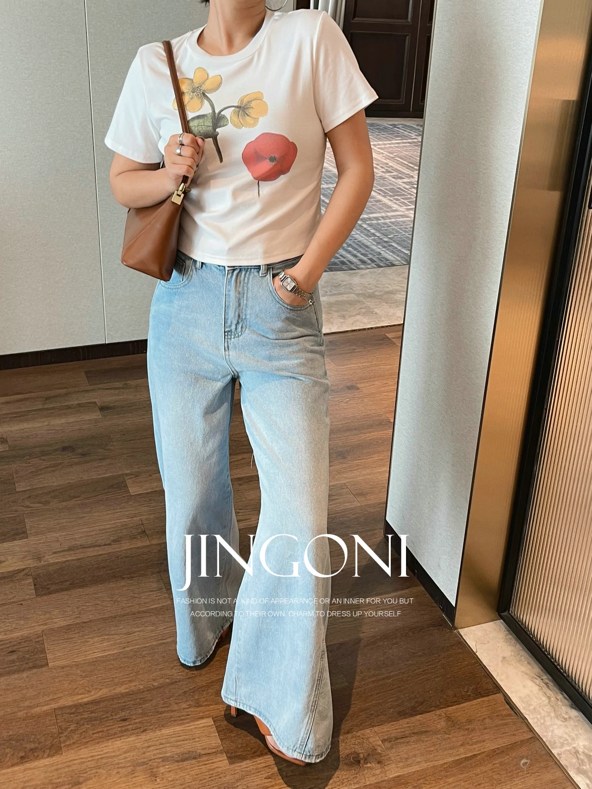 Jeans larghi pantaloni lunghi Y2k abbigliamento donna 2024 estate stile moda coreano nuovi eleganti pantaloni Vintage a vita alta Chic giovanile