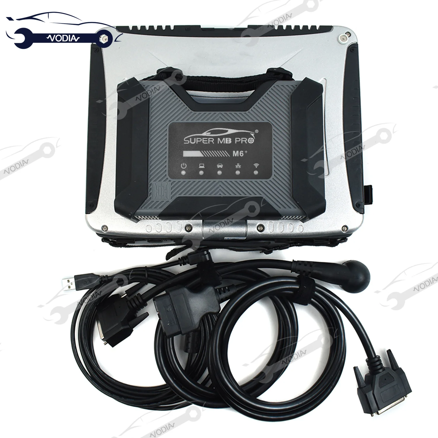 SUPER MB PRO M6+Trucks Diagnostics Wireless Connection Diagnosis Tool Support Remote C-side Operation For B-ENZ +CF19 laptop