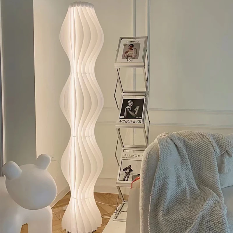 Nordic style ins floor lamps, living rooms, bedrooms, study rooms, modern and minimalist LED vertical lighting fixtures, creativ