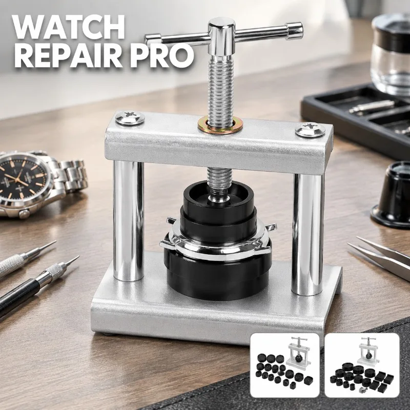 Watchmaker Bench Case Press Simple Screw Back Cover Compactor Wristwatch Rear Lid Closer Opener Accessory Practical Horology