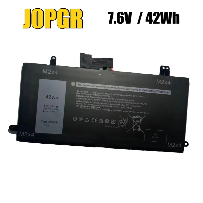 New J0PGR 7.6V 42Wh Laptop Battery for Dell Latitude 12 5285 5290 2-IN-1 T17G Tablet JOPGR 1WND8 Replacement Bateria 5250mAh