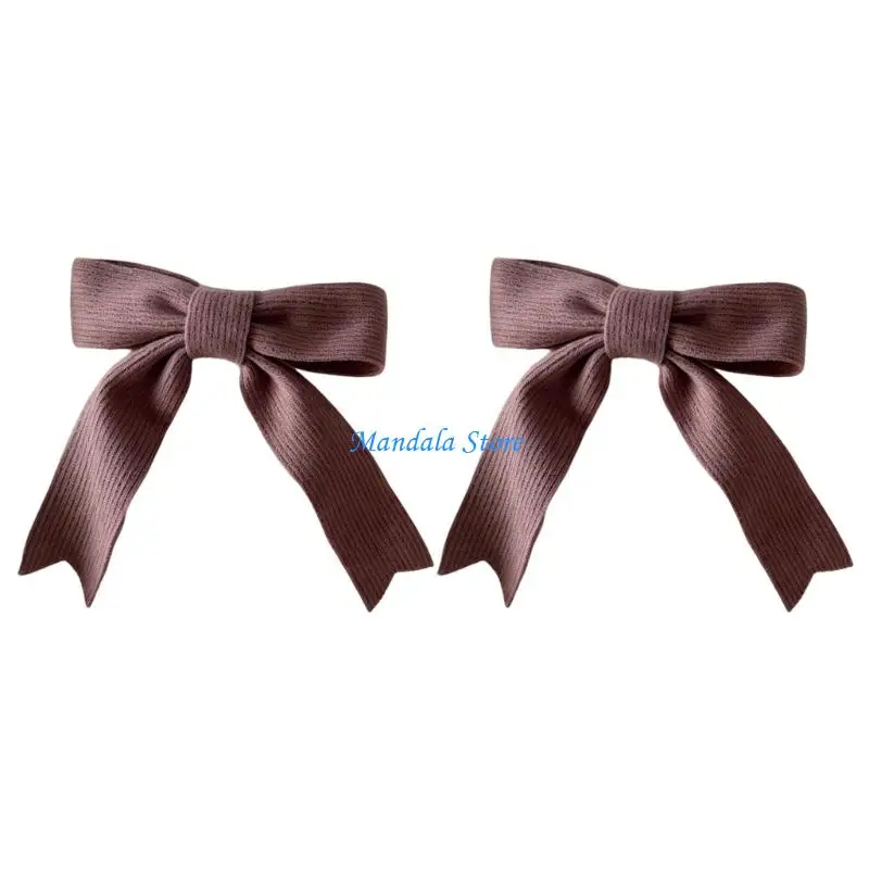 U2JC Polyester Knits Bows Tie Curtain Holdbacks Quick Installation For Various Home