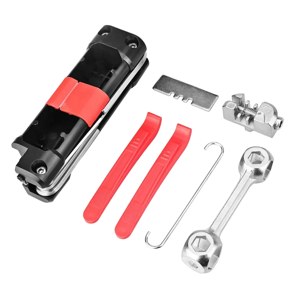 

Wear Resistant Bike Repair Tool Compact Bike Tools Essential Tools Set Multi-Function Tool Travel-Friendly Design