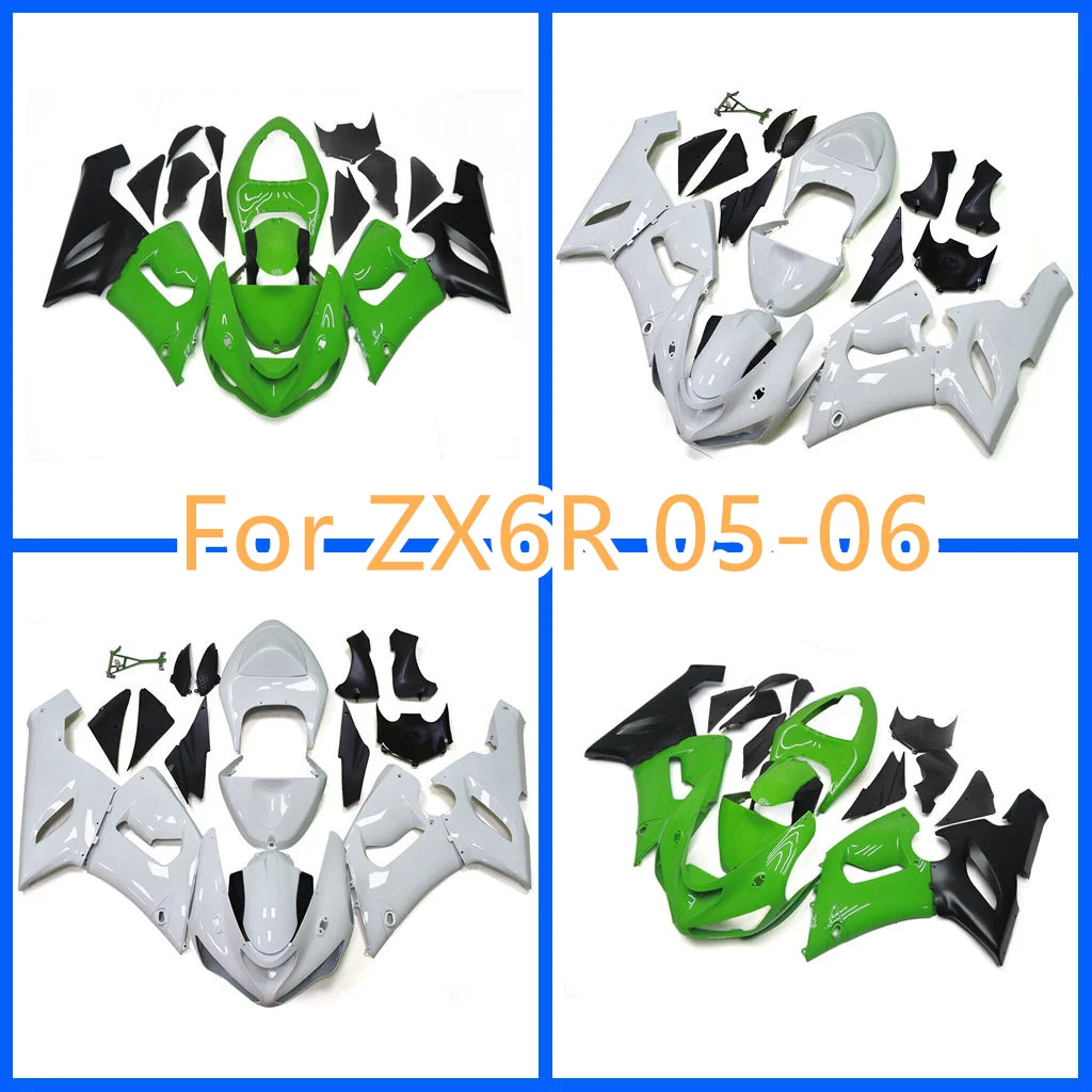 New ABS Plastic Fairing Kit for Kawasaki ZX-6R 2005 2006 Ninja 05 06 ZX6R High Grade Motorcycle Body Repair Bodykit Free Custom