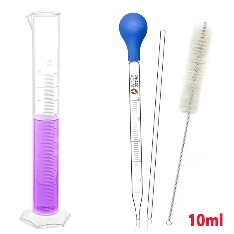 A set of glass dropper experiment set, suitable for liquid transfer and scientific experiments.
