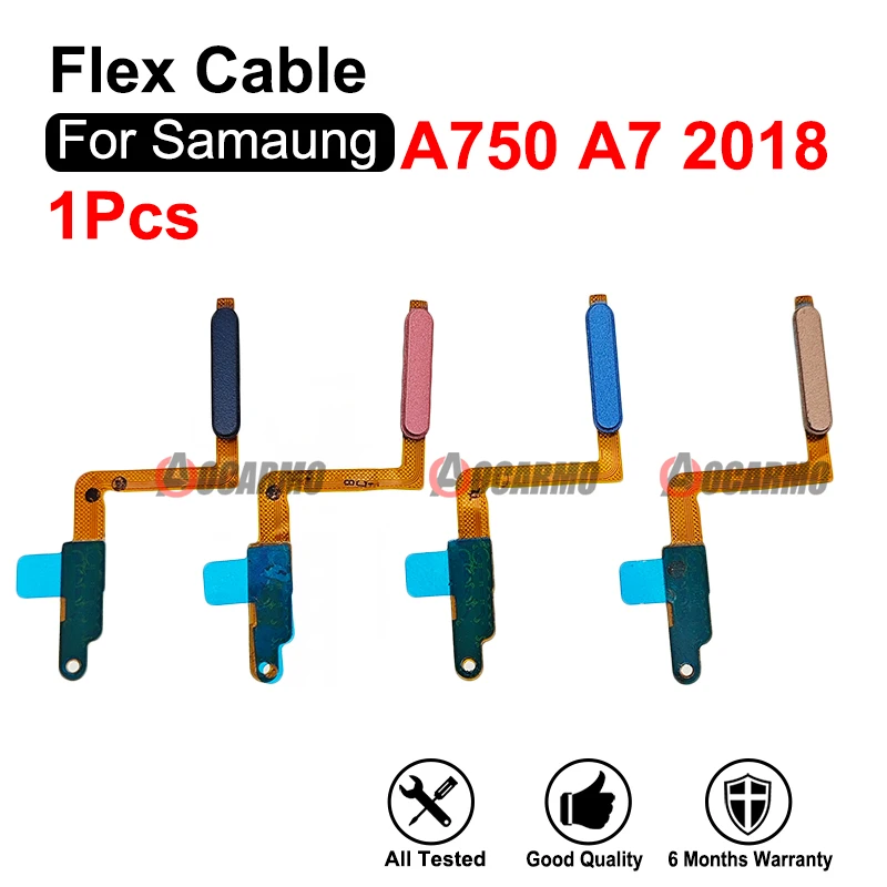 For Samsung Galaxy A750 A7 2018 Fingerprint Sensor Flex Cable Replacement Part