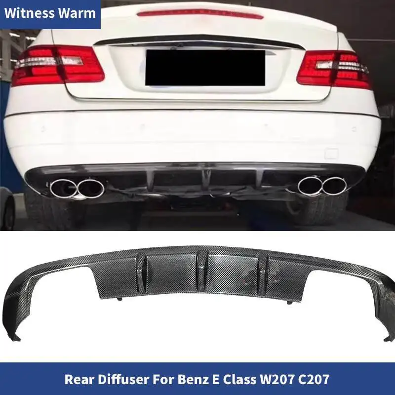 Kohlefaser-Auto-Heckdiffusor-Lippenspoiler für Mercedes Benz W207 C207 Coupe 2-türiger AMG-Stil Standardstoßstange 2010–2013 Frp