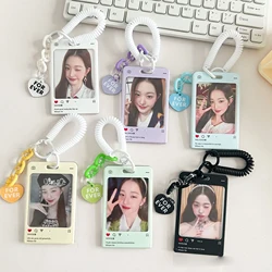 Niedliche Foto karten halter kpop idol Postkarte Schutzhülle Bus Student ID-Karten hüllen Anhänger Schlüssel bund ins kawaii Briefpapier