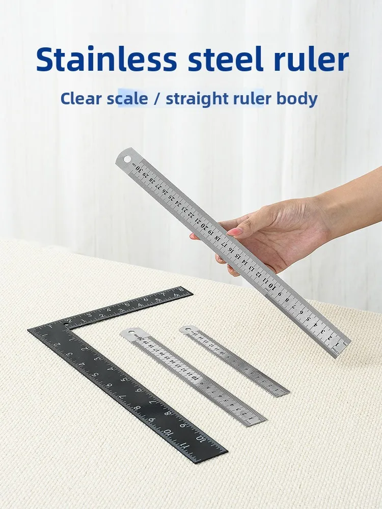 

Furada Steel Ruler Sewing Measurement Tool Short Size Tailoring Ruler Pattern Design Quilting Fabric Measurement Tape