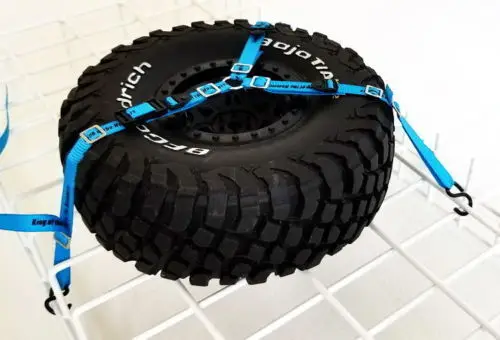 1/10 Spare Tire Fixing Strap RC 3-Point Spare Tire Tie Down Strap Fit 1/5 1/10 Crawler Car TRX-4 /UDR