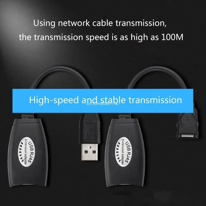 Cable extensión USB a RJ45, extensor Ethernet, extensión USB, distancia 50M, RJ45, envío directo