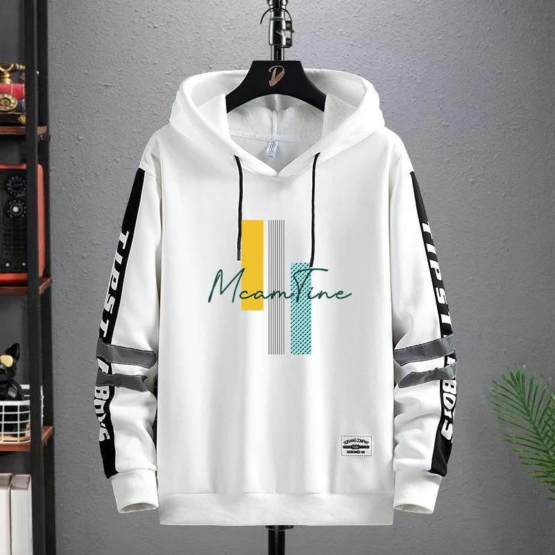 

New 2024 Men's Hoodie Sweatirt Casual Loose Winter Outerwear Couple's Trendy Brand Top round Ne Regular Length Polyester ...