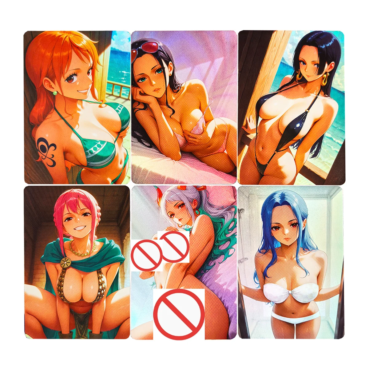 

6 шт./компл., новинка Diy One Piece Nami Robin, коллекционная карта для купальника, преломление, цветная Flash Opcg Vivi Hancock, аниме-карта, подарочные игрушки