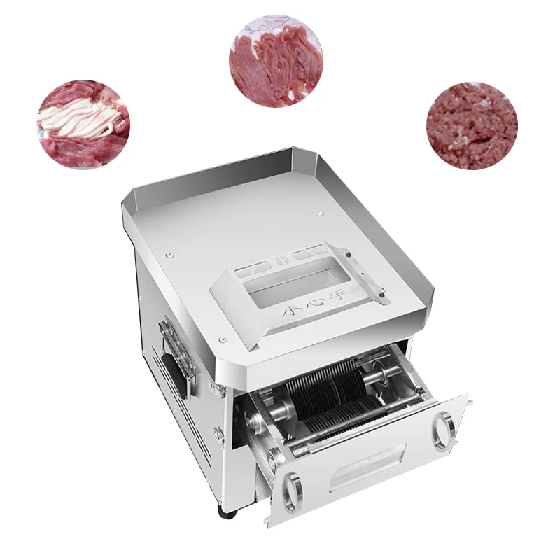 

Multi-function Commercial Electric Meat Slicer Stainless Steel Sliced Shredded Diced Mince Machine Seat Cutting Machine