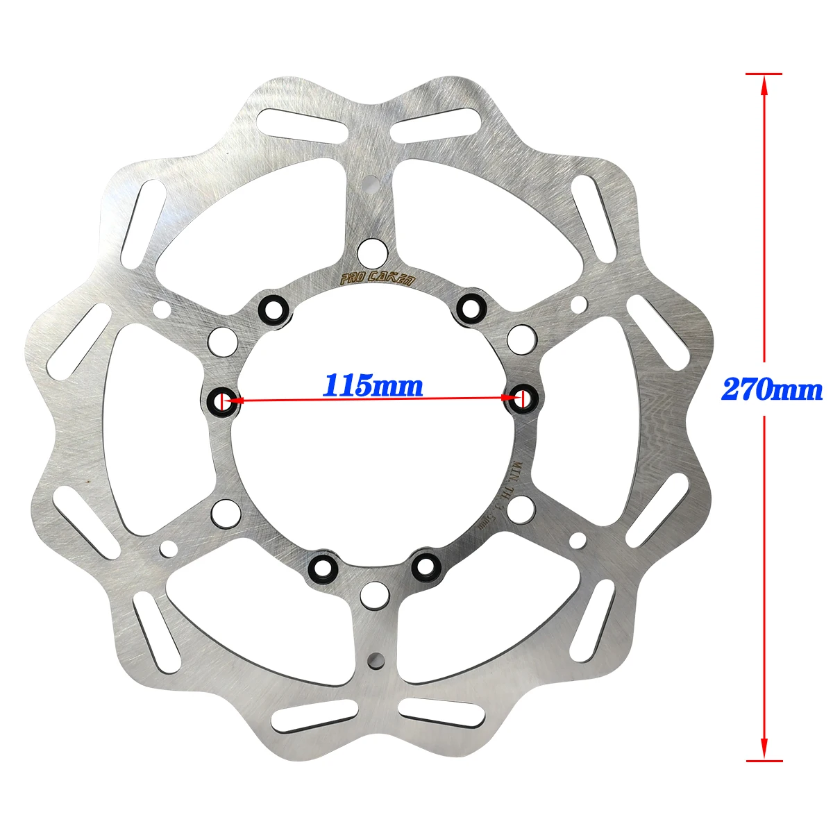 Motorcycle 270mm Front Rear Brake Disc Rotor For Honda CR 125 250 125E 125R 250E 250R CRF 250R 450R 250X 450X 450RX