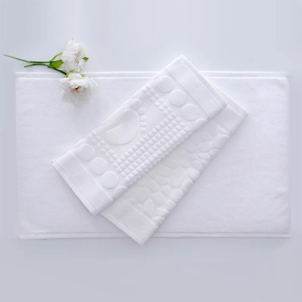 

Cotton Floor Mat Bathroom Ground Mat Anti-Slip Surface for Living Room Hallway Kitchen Washable Floor Towel Long-Lasting