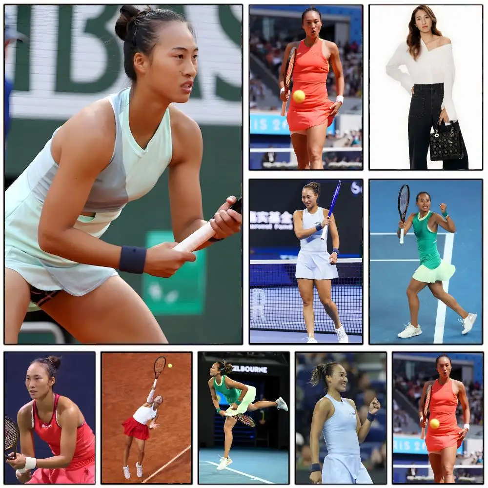 powerful athlete Z-Zheng Qinwen Poster Modern Home Decoration Interior Design & Contemporary Wall Art Collection
