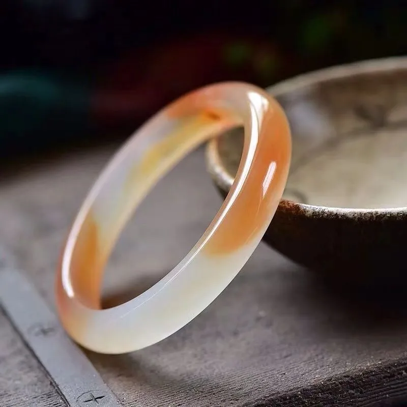 

High-ice Chalcedony Bracelet Agate Ice Red Floating Jade Bracelet