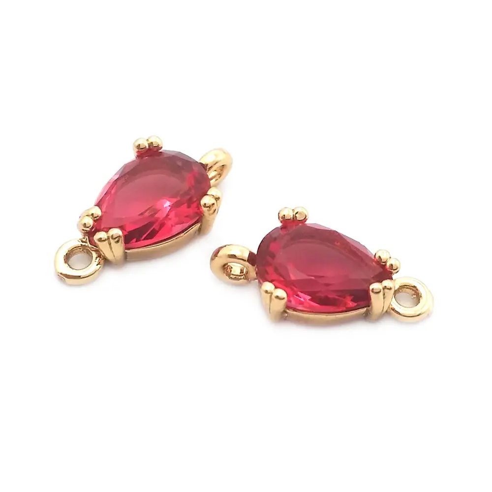 18K Gold Color Tear Drop Shape Charms Pendants Necklace Earrings High Quality Diy Jewelry Accessories Rosediy Official Store