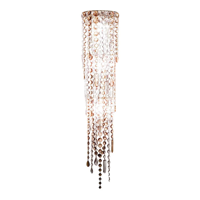 Crystal wall lamp light luxury modern hotel villa club engineering lighting source