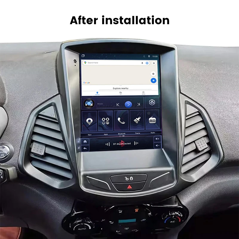 Vertical Touch Screen For Ford EcoSport Eco Sport 2014-2018 Car Multimedia Video Player New Android Navigation 4G LTE DSP