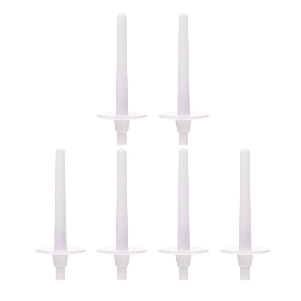 Bobina de bobina de máquina de coser de plástico, Pin para uso doméstico, columna de bobinado de hilo dental, piezas de fijación para máquina de coser, costura artesanal, 6 uds.