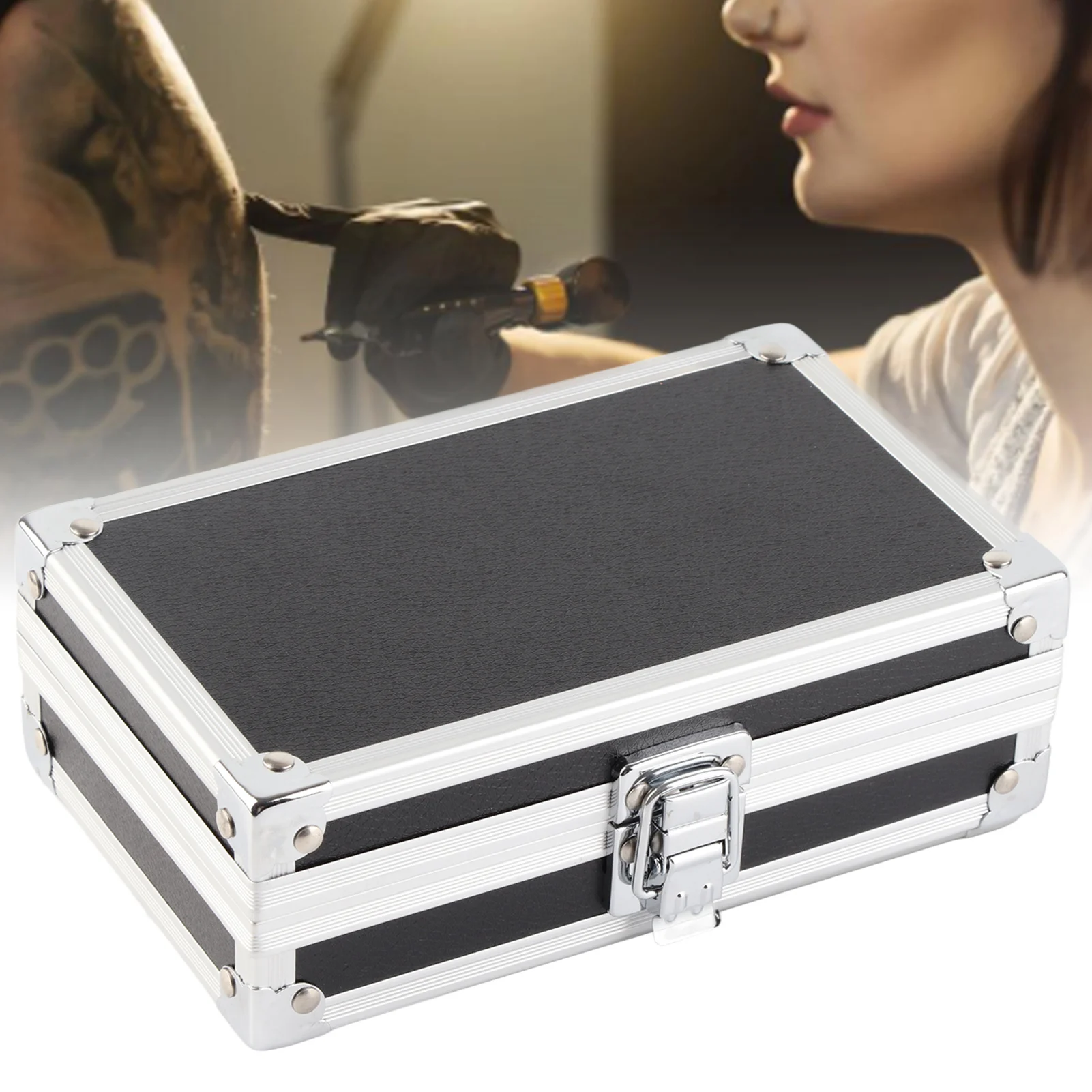 Tattoo Machine Storage Box Aluminum Portable Multifunctional Hard  Case for Makeup Tools Jewelry Tattoo Machine Tool Box