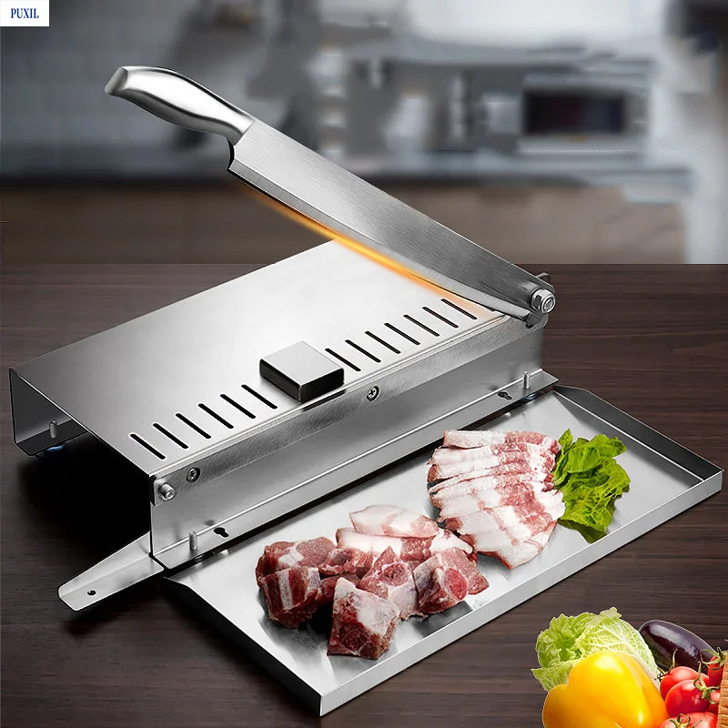 Manual Meat Slicer Slicing Machine Commercial Household Frozen Chicken Duck Fish and Lamb Bone Cutter