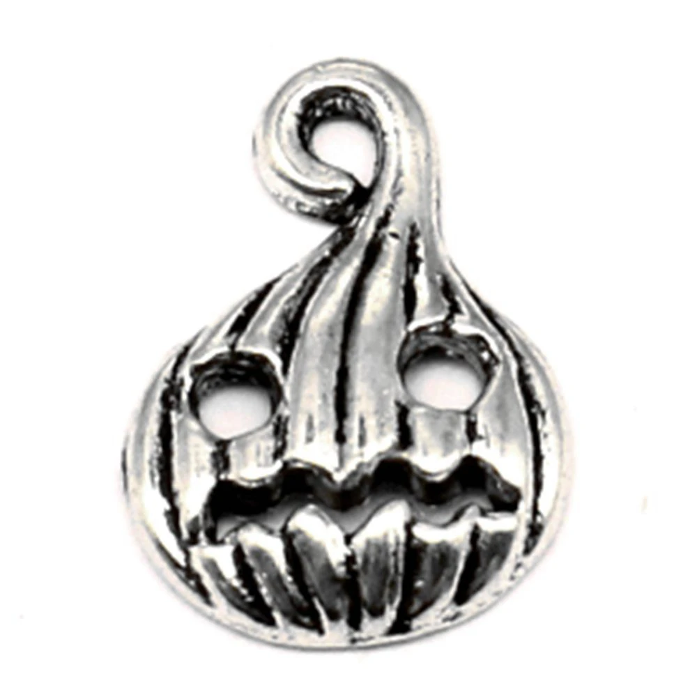 120pcs Wholesale Jewelry Lots Pumpkin Halloween Charms Pendant Supplies For Jewelry Materials 12x17mm