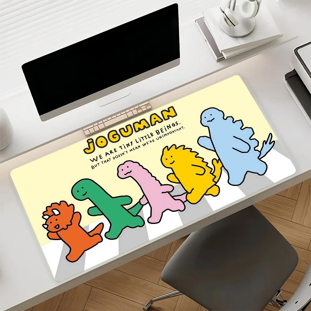 Cartoon Cute Jogumans Mouse Pad Anti Slip Rubber Edge Locked Thickened Laptop Gaming Desk Mat