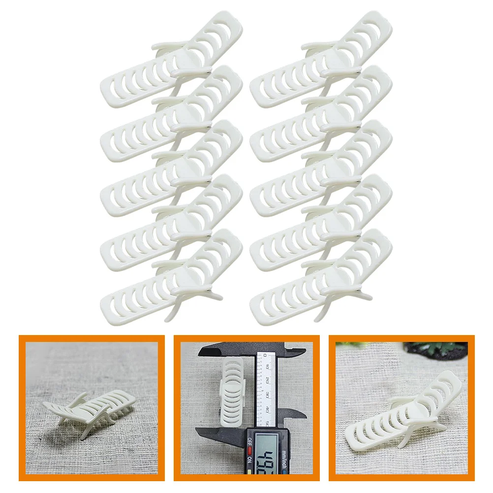 

10Pcs Miniature Beach Chair Prop PVC White House Accessories Small Foldable Non Deform Stable Materials Fun Decor Item