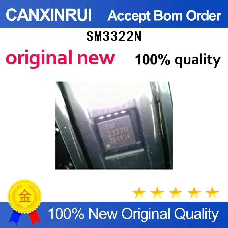 (5-100 Pieces)SM3322N 3322N QFN3 * 3 brand new