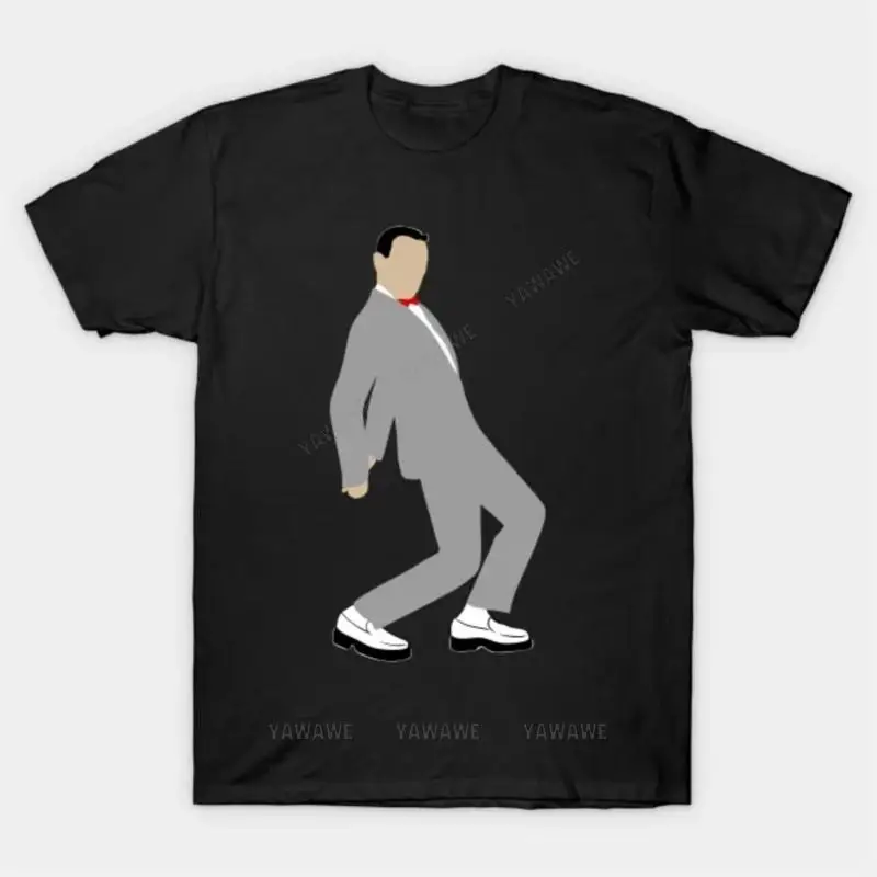 Brand man tee shirt black tshirts for mens Pee Wee Herman T Shirt unisex cotton summer short sleeve fashion Oversized tee-shirt