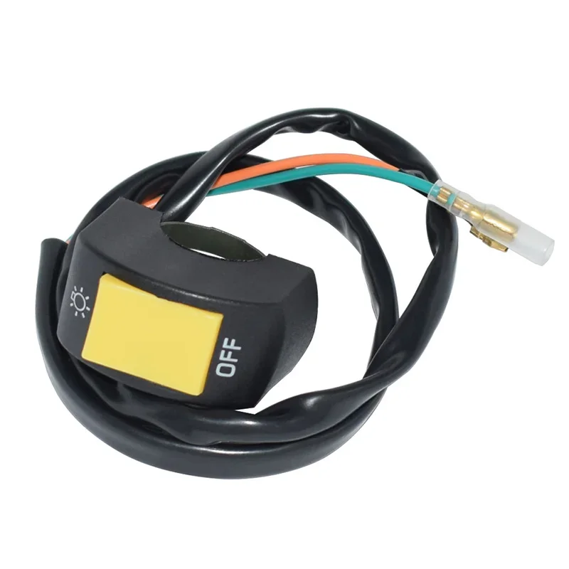 LED Headlight Switches Far Near Two Line Motorcycle Handlebar Switch Button Driving Light Switch Motorbike Switch Button
