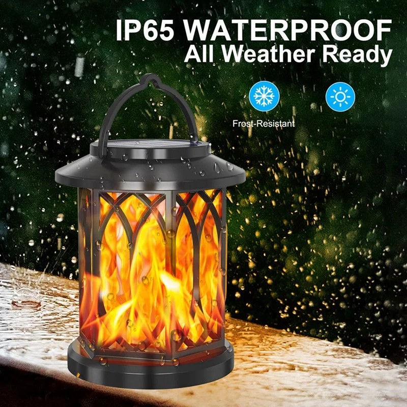 Solar Flame Lamp Outdoor Garden Lawn Lamp Outdoor Decoration Landscape Lamp LED Waterproof Hanging Plug Garden Lamp