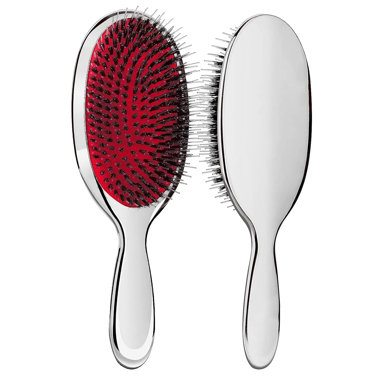 

ARLANY Detangling Brush for Hair Extensions – Mirror Finish Wet Hairbrush, Boar Bristle Comb with Plastic Handle, Gentle on Weft
