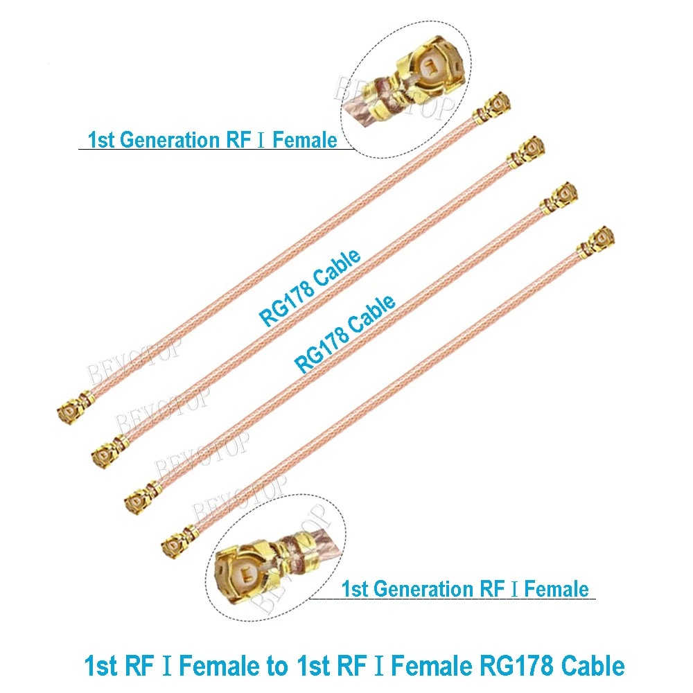 10PCS u.FL/IPX-1Female to u.FL/IPX-1Female WIFI Antenna Extension Cable RF Coaxial RG178 Pigtail for Router 3g 4g Modem